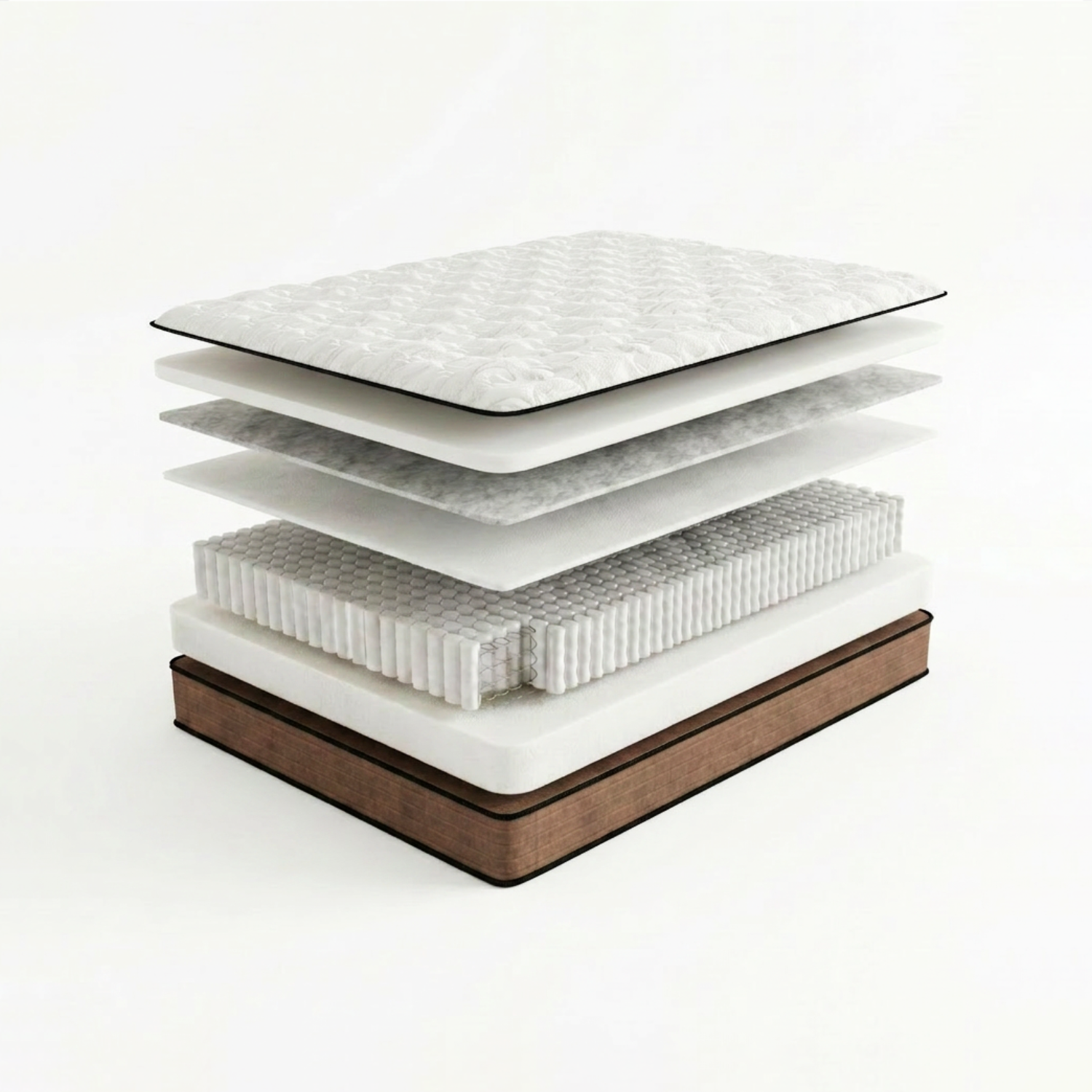 Матрас пружинный Rashell Silver Soft 90 х 200 см, чехол Стрейчевый жаккард Lux